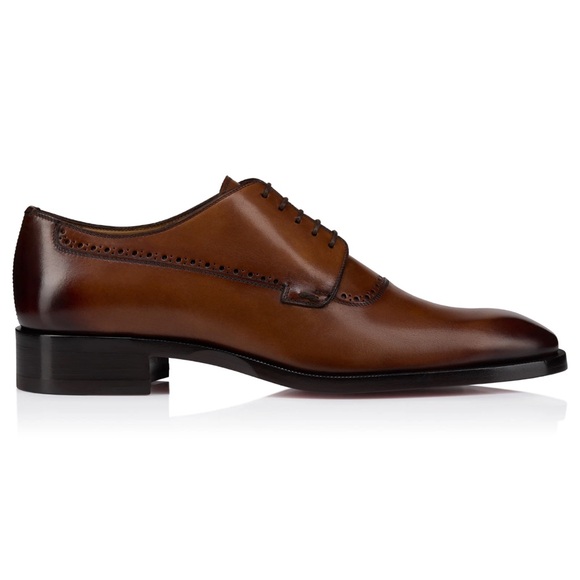 Christian Louboutin Sartoby Flat Brown Leather Dress Oxford Derby Loafer 45 12 main image 13
